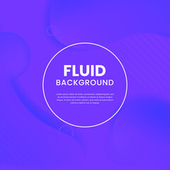 Poster - Realistic Abstract 3D Poster with Fluid Shapes on Colorful Background . Isolated Vector Elements