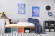 © New Africa - Modern teenager's room interior with comfortable bed and stylish design elements