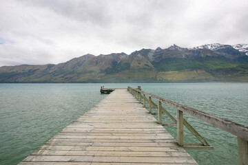 Wall Mural - Lake Wakatipu is an inland lake (finger lake) in the South Island of New Zealand. It is in the southwest corner of the Otago region, near its boundary with Southland.