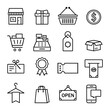 © lydmylaishchenko - Vector set of business icons, shop signs