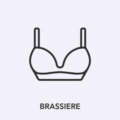 Poster - brassiere icon vector sign symbol