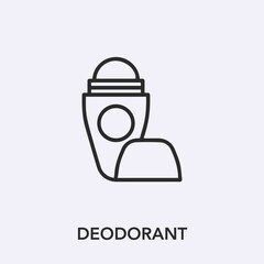 Poster - deodorant icon vector sign symbol