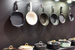 Kitchenware in household goods store