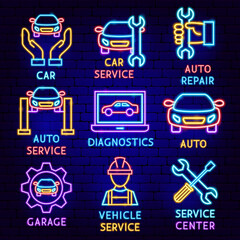 Sticker - Car Service Label Set