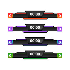 Poster - Digital score board template design collection