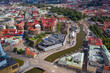 © robertharding - Aerial view by drone of Inom Vallgraven old city by the harbor in Gothenburg, Sweden, Scandinavia