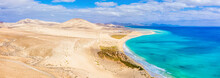 Jandia Peninsula, Risco Del Paso, Playas De Sotavento And Laguna De Sotavento, Fuerteventura, Canary Islands, Spain, Atlantic