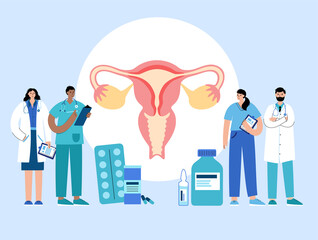 Wall Mural - Gynecology clinic concept