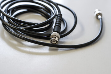 cable for the transmission of television signal, coaxial cable television