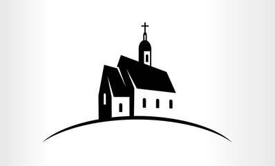 Vector Illustration of a Church logo emblem