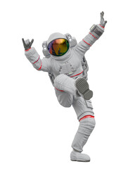 astronaut is dancing with style