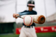 © Inuk Studio/Stocksy - Batter hitting baseball ball with bat