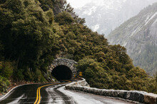 A Tunnel Heading Into Yosemite