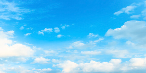 Wall Mural - international day of clean air for blue skies concept: abstract white cloud and blue sky in sunny da