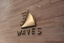 3d wave logo design