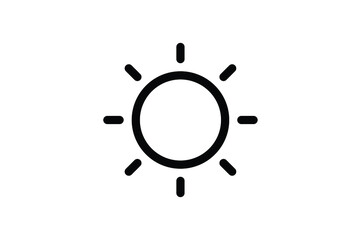 Wall Mural - Agriculture Outline Icon - Sun