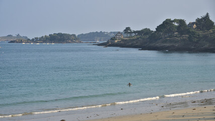 Wall Mural - view of the beach, Lancieux, Brittany France