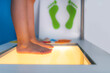 Feet scan for children, checking for statuses of sole and supporting structures of a foot
