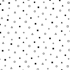 Wall Mural - geometric background pattern with black color. vector illustration