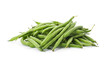 © New Africa - Delicious fresh green beans on white background