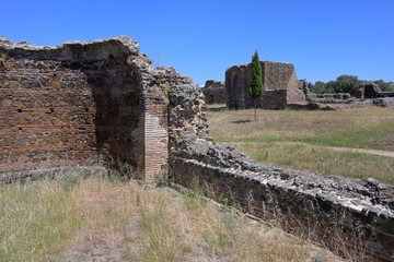 Wall Mural - Sao Cucufate roman ruins, Temple and Bishop’s villa, Vila de Frades, Vidigueira, Alentejo, Portugal