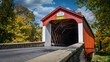 © frank1crayon - Old wooden covered bridge near New Hope, Pennsylvania