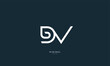 © iDESIGN_4U - alphabet letter icon logo DV