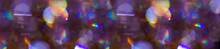 Panorama Blurred Iridescent Neon Background.
