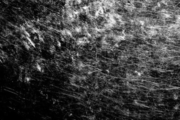 Poster - glass on a black background with white scratches. grunge design