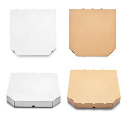 Poster - pizza box food cardboard delivery package