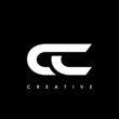 CC Letter Initial Logo Design Template Vector Illustration