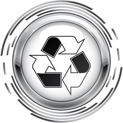 Sticker - recycled icon