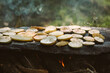 © AD Photography/Stocksy - Vegetable on a rock grill