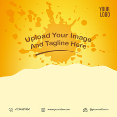 Wall Mural -  Social Media Post Template. Shop, Furniture, Food and Drink Advertisement. Eps File 01