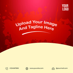 Wall Mural - Social Media Post Template. Shop, Furniture, Food and Drink Advertisement. Eps File 02