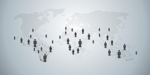 Poster - Networks - Business Connections - Social Media Concept Design