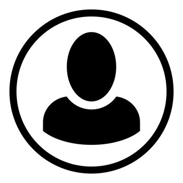 ewni60 ElementWebNewIcon ewni - people icon. - woman or man - avatar web graphic on white paper - man or woman head / avatar profile faceless sign. - black head profile silhouette - g9942