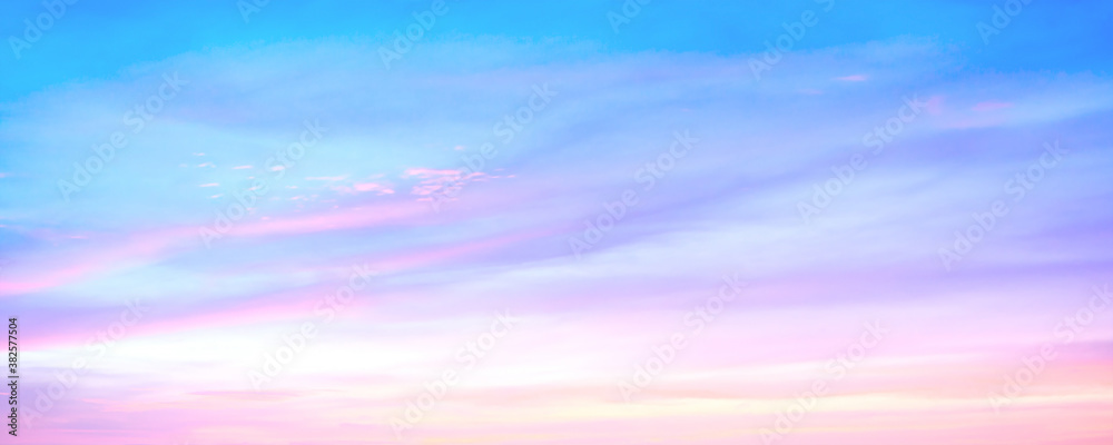 World environment day concept: Sky and clouds autumn sunset background - obrazy, fototapety, plakaty 