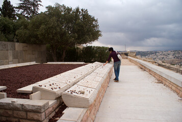 Wall Mural - Old jewish cemetry in olive mount