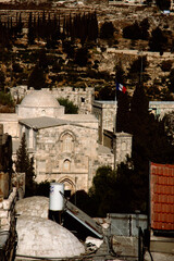 Wall Mural - Jerusalem street travel on holy land