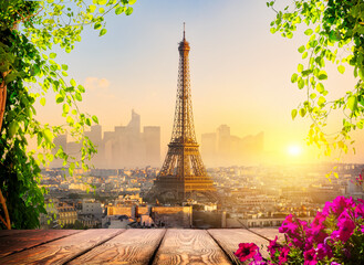 Wall Mural - background of paris
