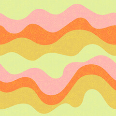 curve lines ribbons wavy seamless pattern.