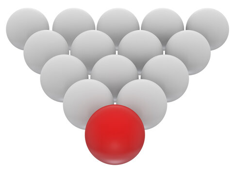 White and Red Sphere