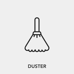 Poster - duster icon vector sign symbol