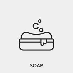 Poster - soap icon vector sign symbol