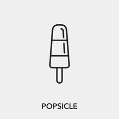 Poster - popsicle icon vector sign symbol