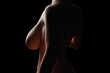 © PixlMakr - Silhouette of nude woman with huge breasts