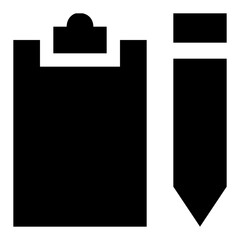 Wall Mural - 
Writing equipments glyph icon 
