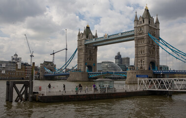 Wall Mural - Tower Bridge in London, the UK. Tower Bridge in London has stood over the River Thames since 1894 and is one of the most recognizable landmarks in the world