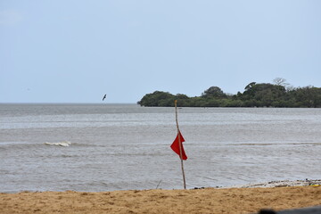 red flag beach